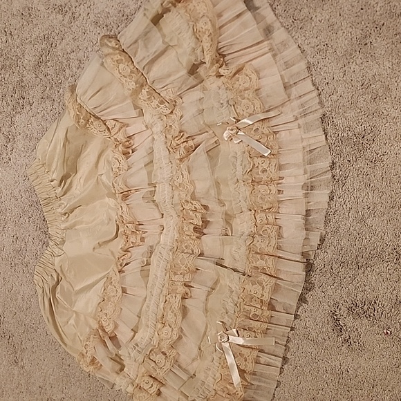 Burleska victorian Lolita knee length burlesque lace skirt - Picture 4 of 12